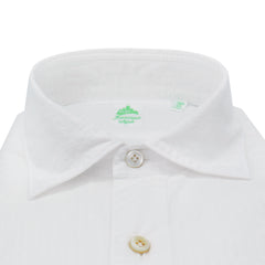 White sport slim fit Tokyo cotton shirt with pocket
