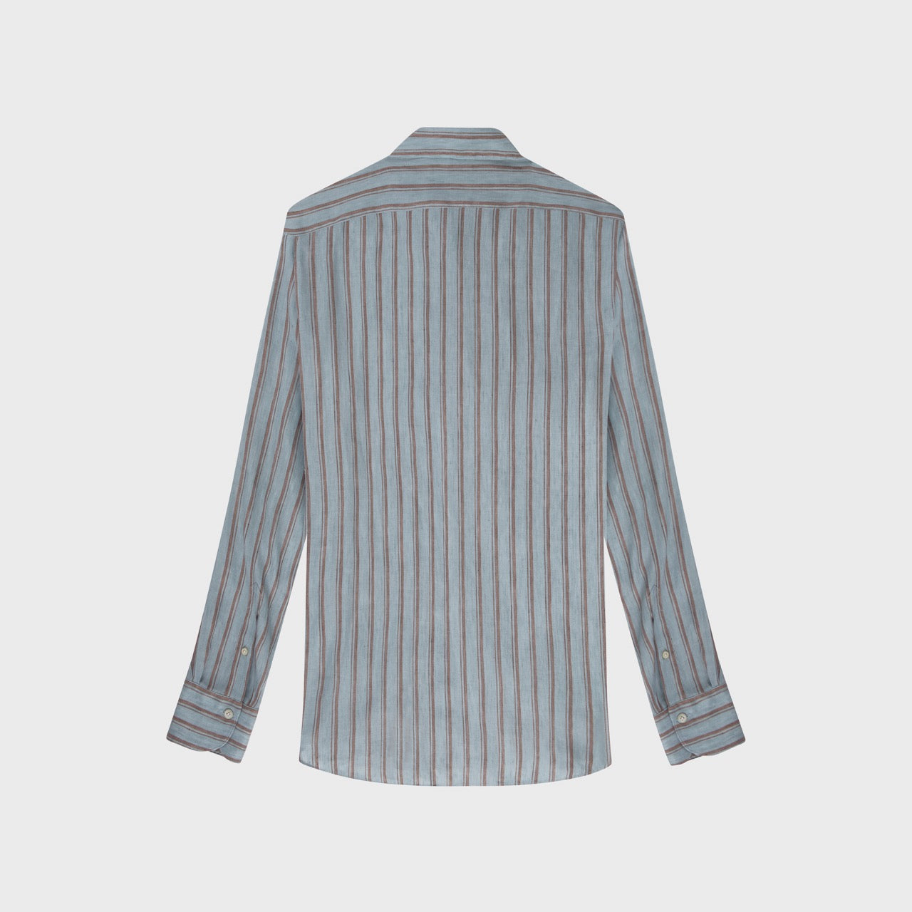 Tokyo sport shirt slim fit linen lyocell stripe Luigi collar