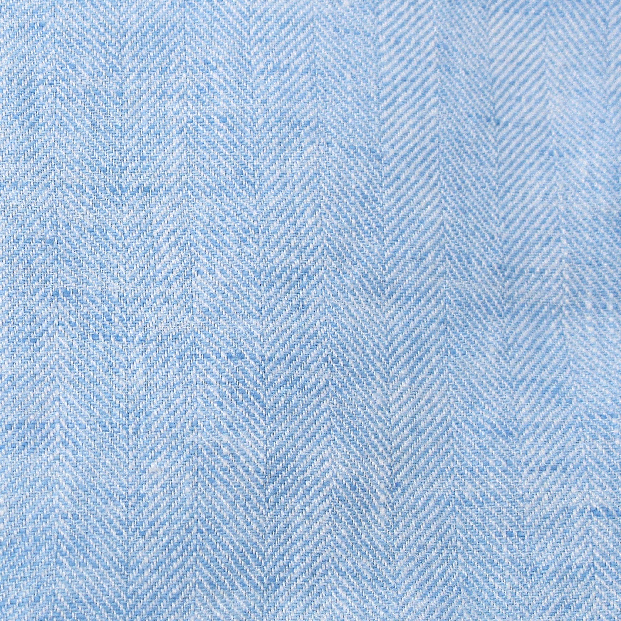 Camicia sportiva slim TOKYO in twill di cotone blu. Collo coreano