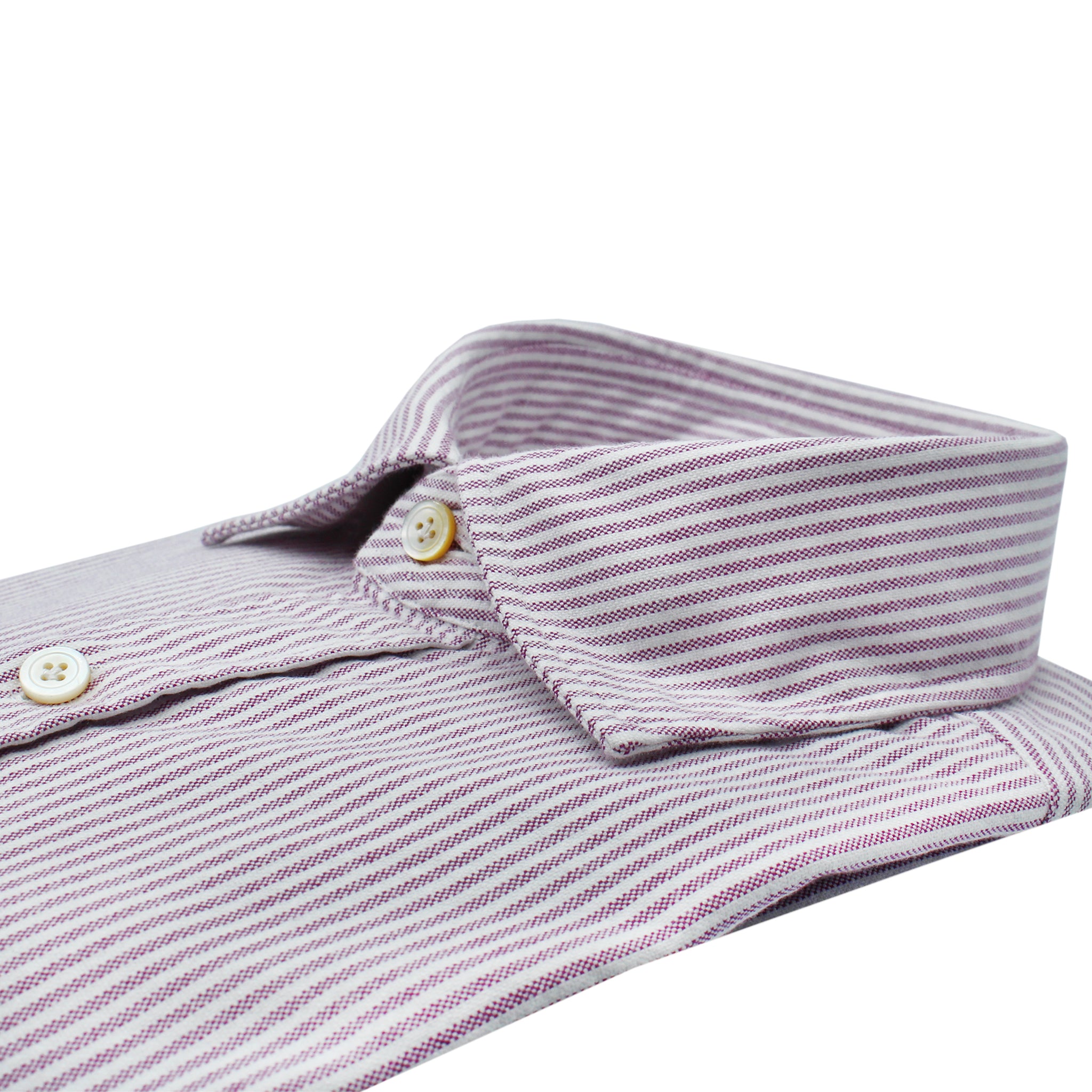 Toledo sport shirt in striped cotton purple
