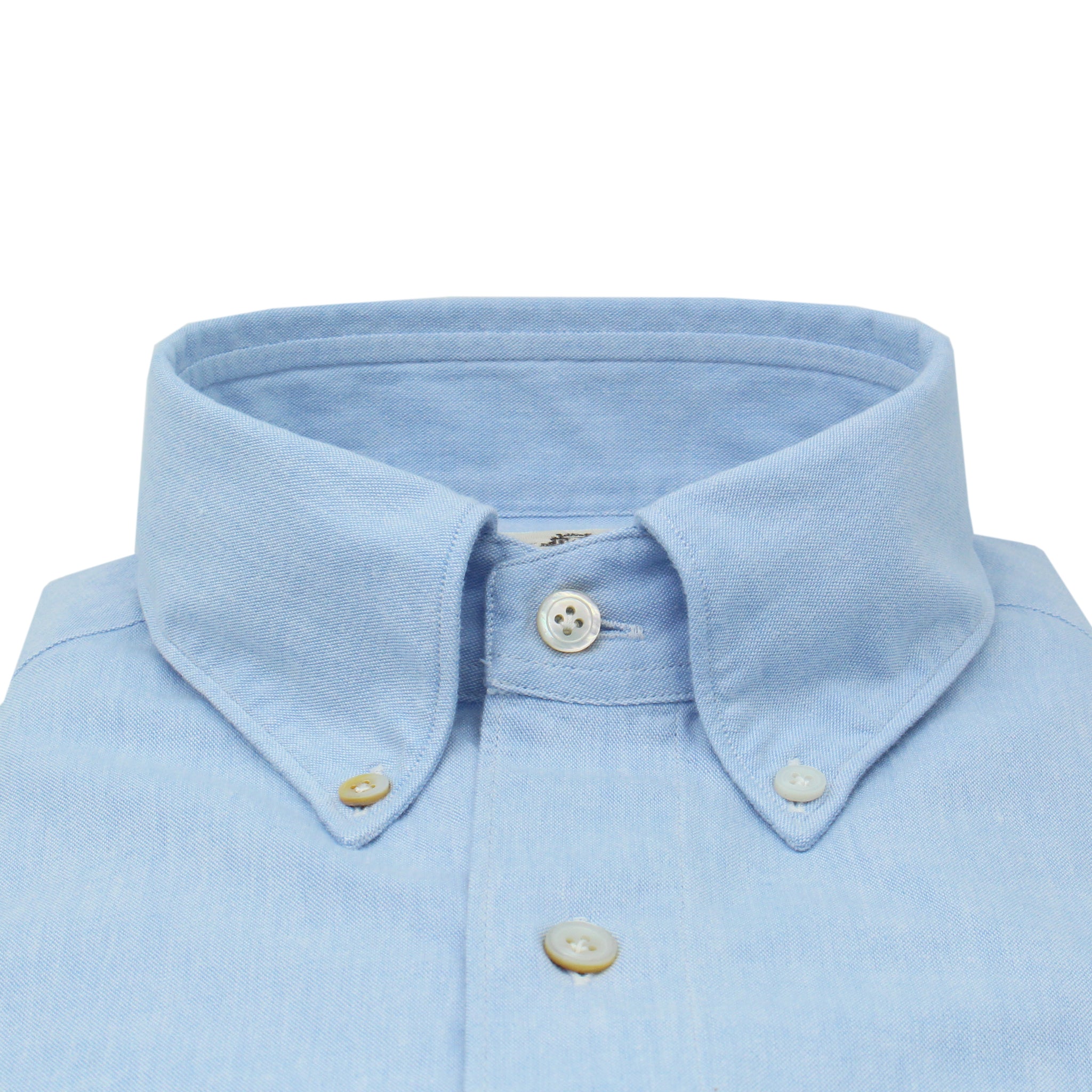 Camicia sportiva TOKYO slim fit in cotone chambray azzurro