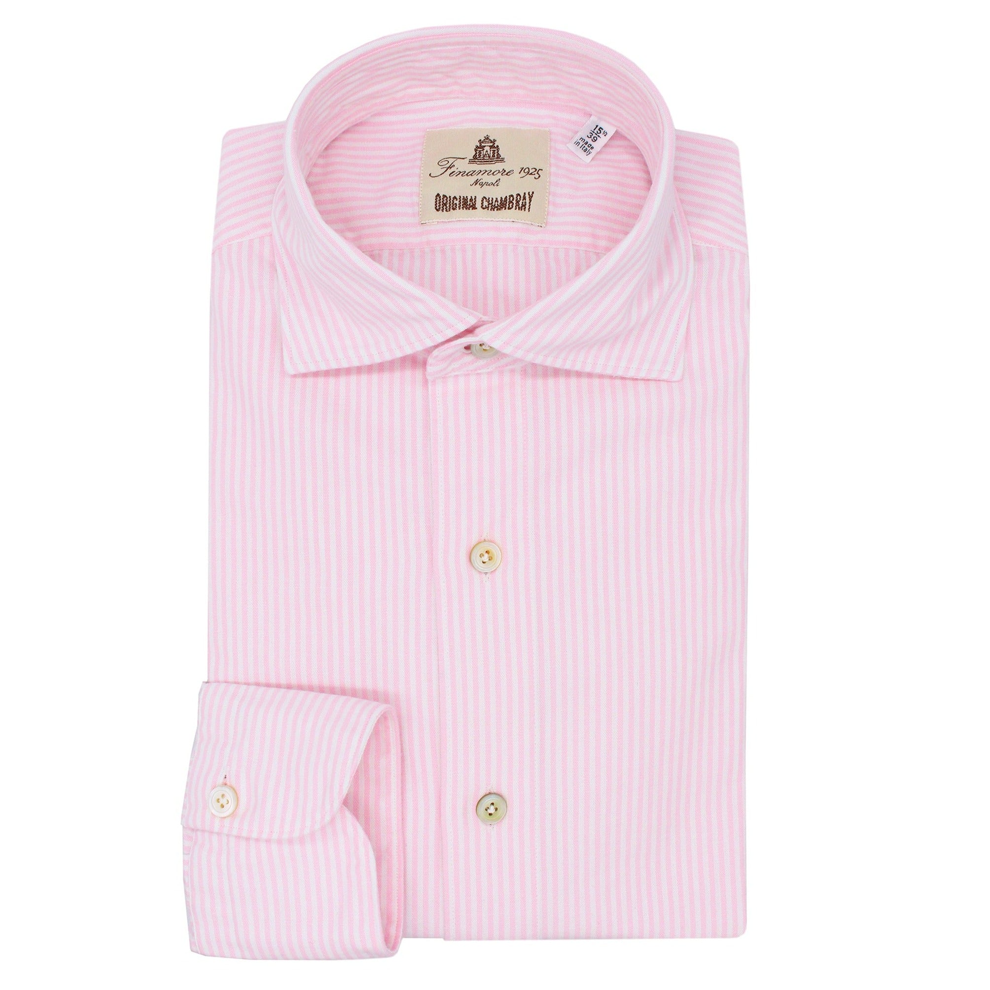 Camicia sportiva Tokyo chambray rigata beige