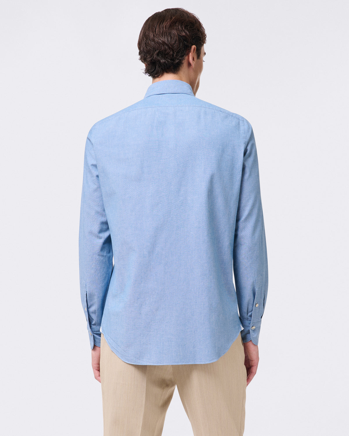 Tokyo slim fit sports shirt in Original Chambray cotton fabric