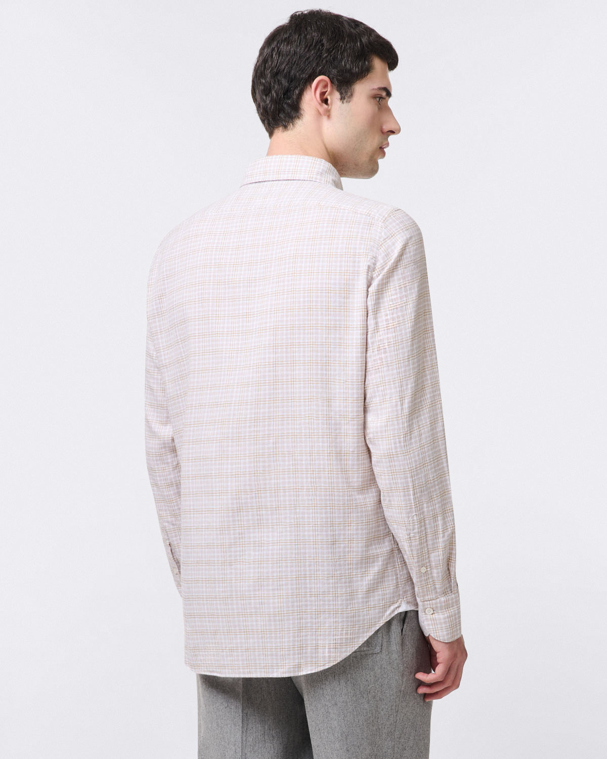 Tokyo slim fit casual shirt in yarn-dyed cotton check