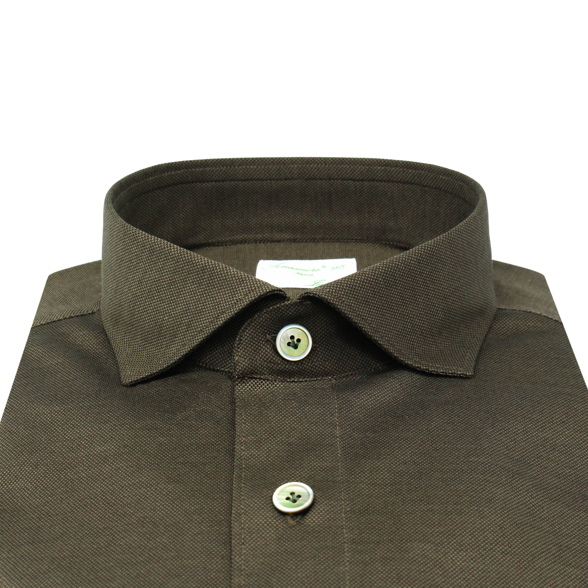 Toronto shirt in dark green cotton jersey