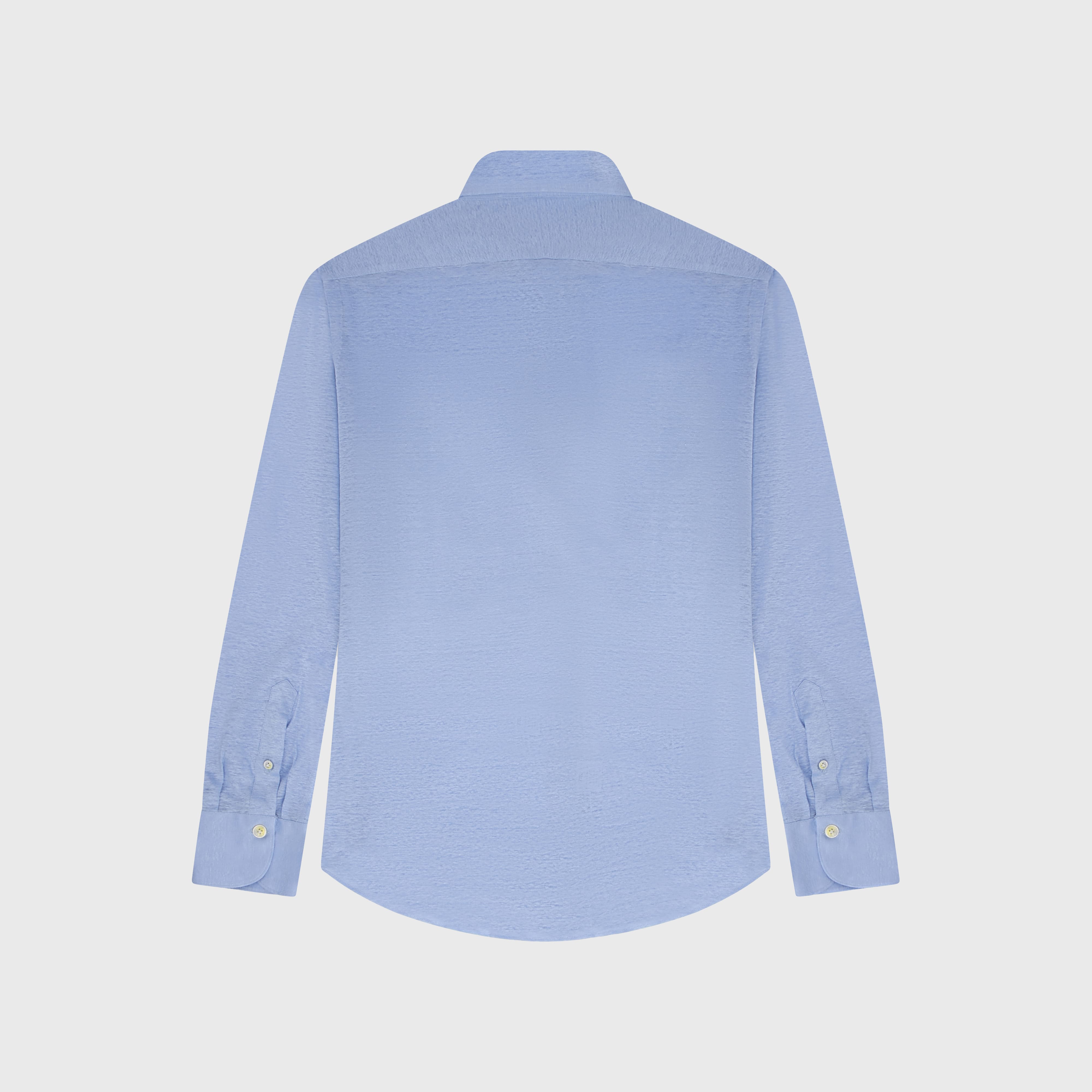 Toronto sport shirt slim fit linen jersey Achille collar