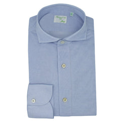 Toronto slim fit white or light blue cotton jersey shirt