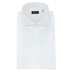 Camicia Classica Tuxedo Napoli con polso gemello e pettorina rigata
