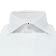 Camicia Classica Tuxedo Napoli con polso gemello e pettorina rigata