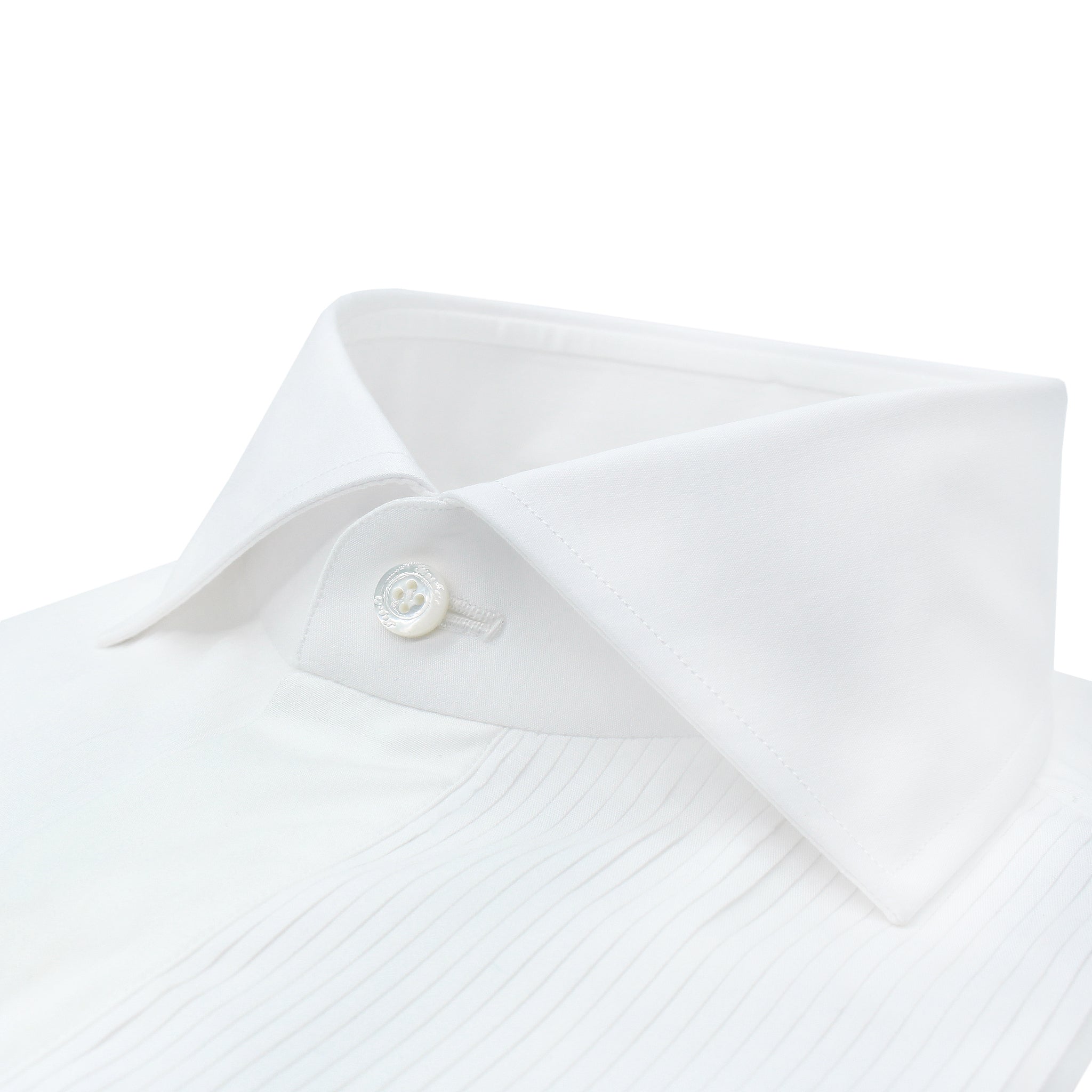 Camicia Classica Tuxedo Napoli con polso gemello e pettorina rigata
