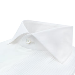 Camicia Classica Tuxedo Napoli con polso gemello e pettorina rigata