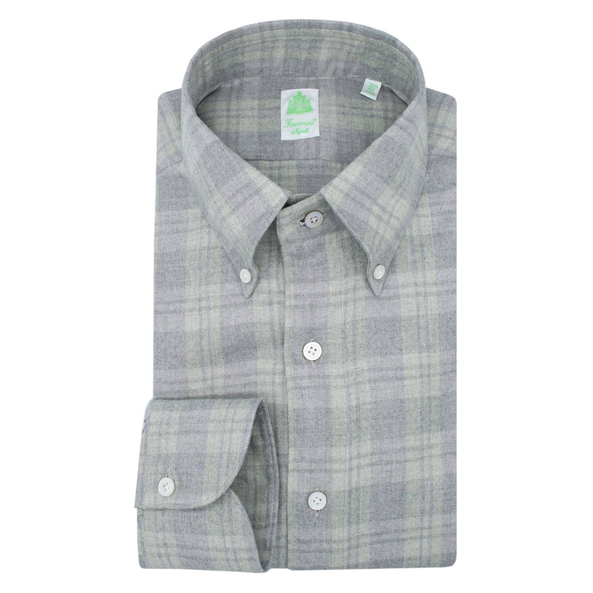 Tokyo cotton and cly checked gray sport shirt