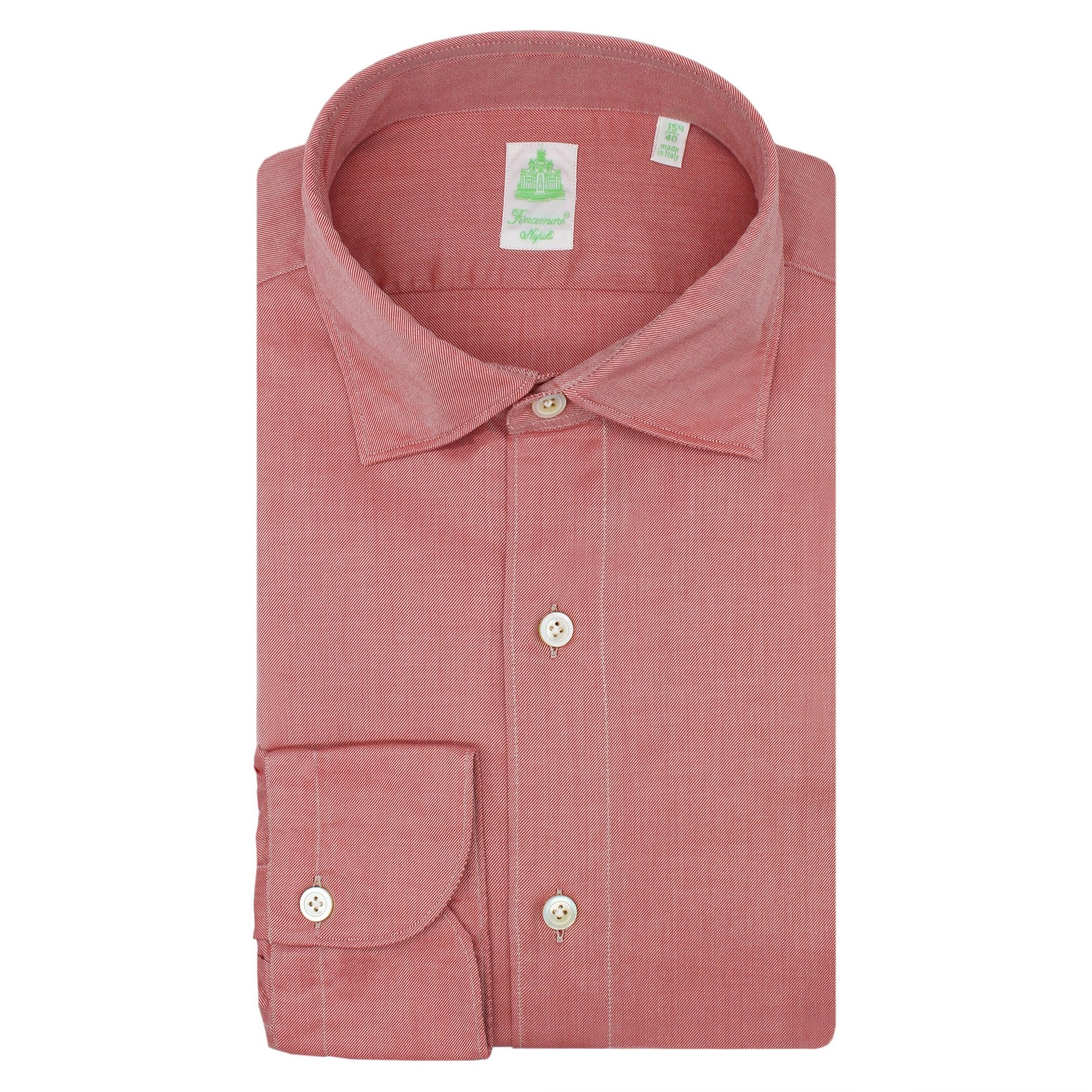 Tokyo sport shirt in red cotton twill