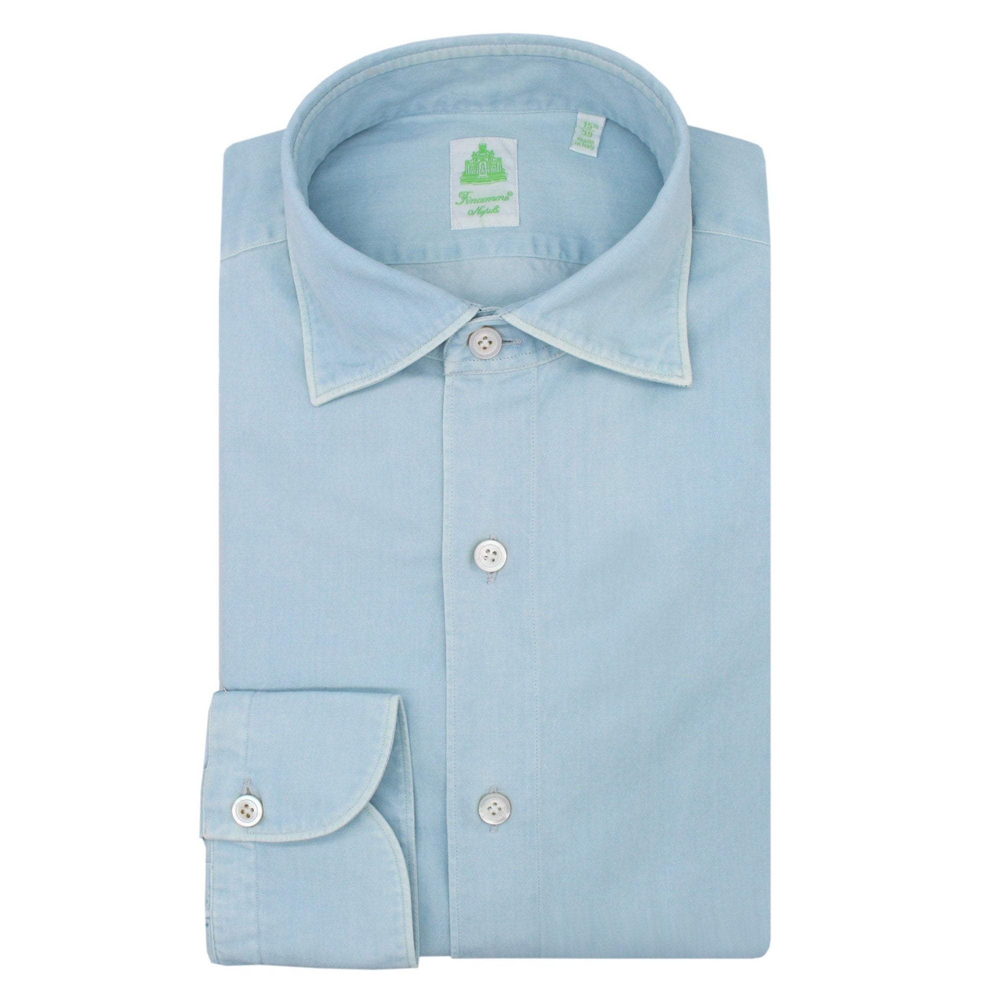 Tokyo sport shirt in super bleach cotton denim