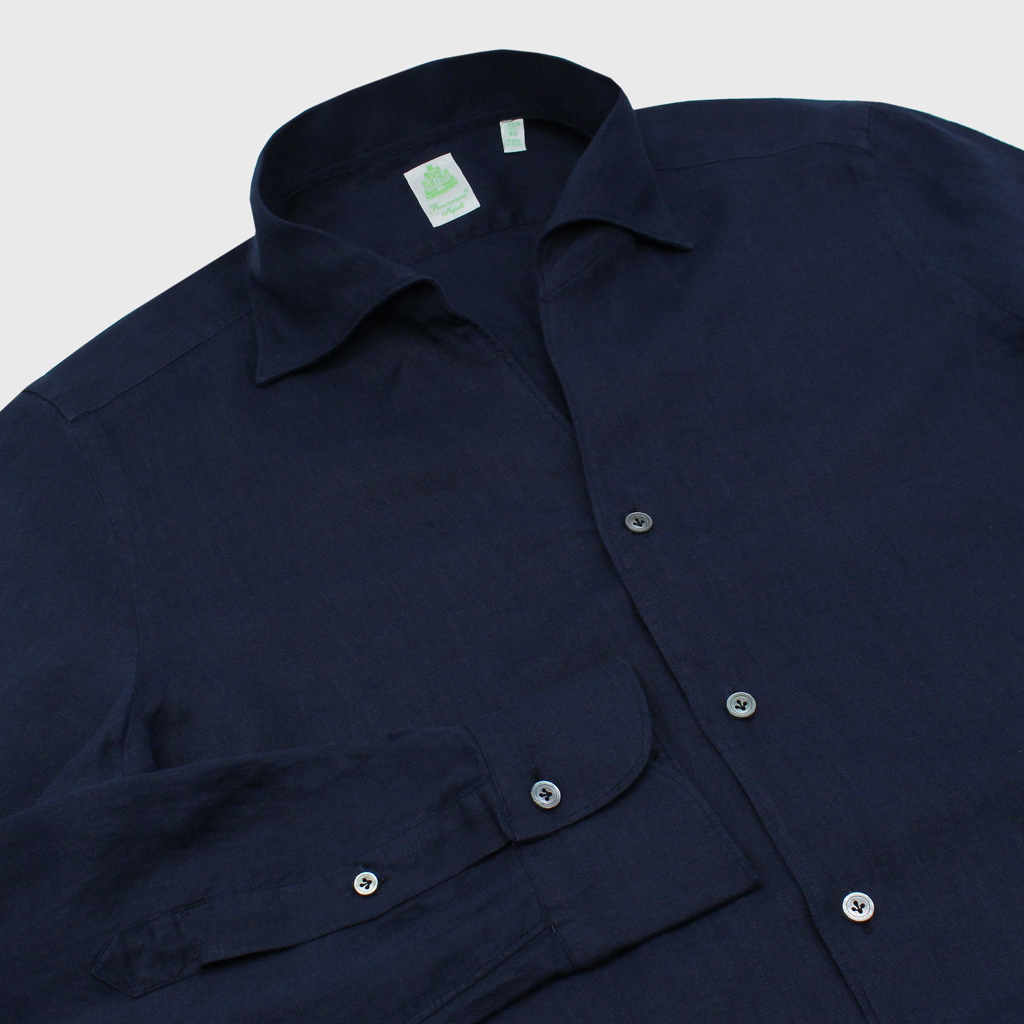 Ustica sport shirt slim fit linen Ustica collar