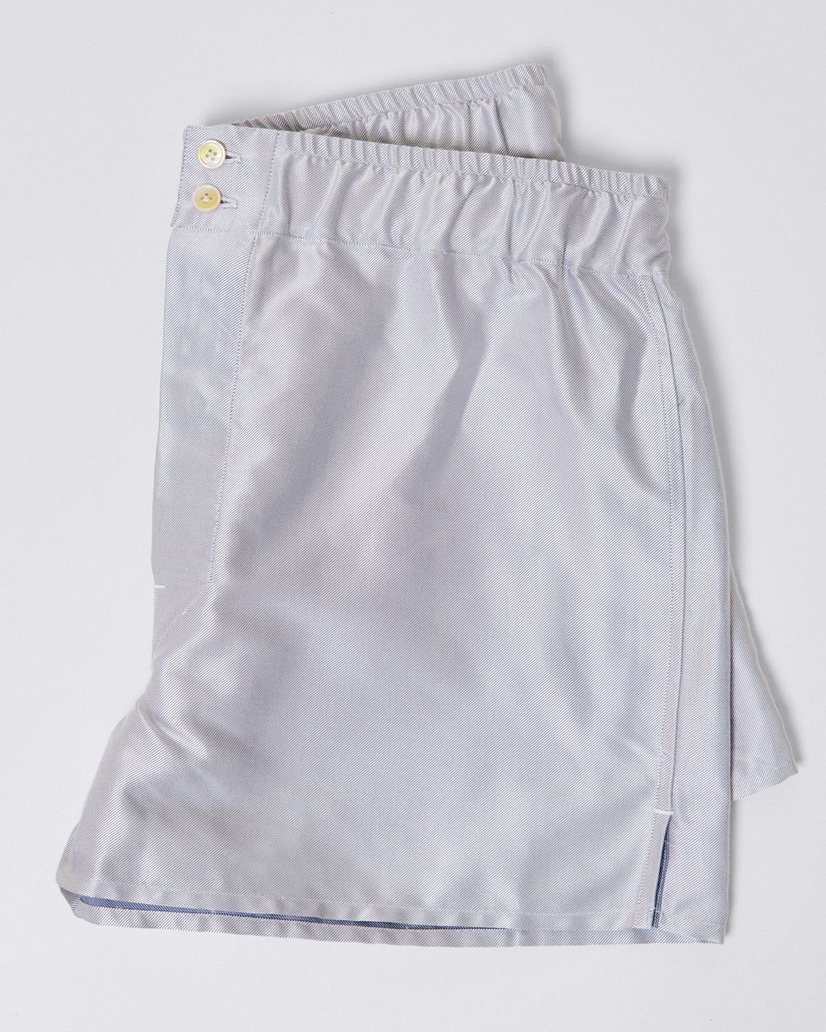Underwear boxer shorts in cotton twill and silk. Carlo Riva fabric