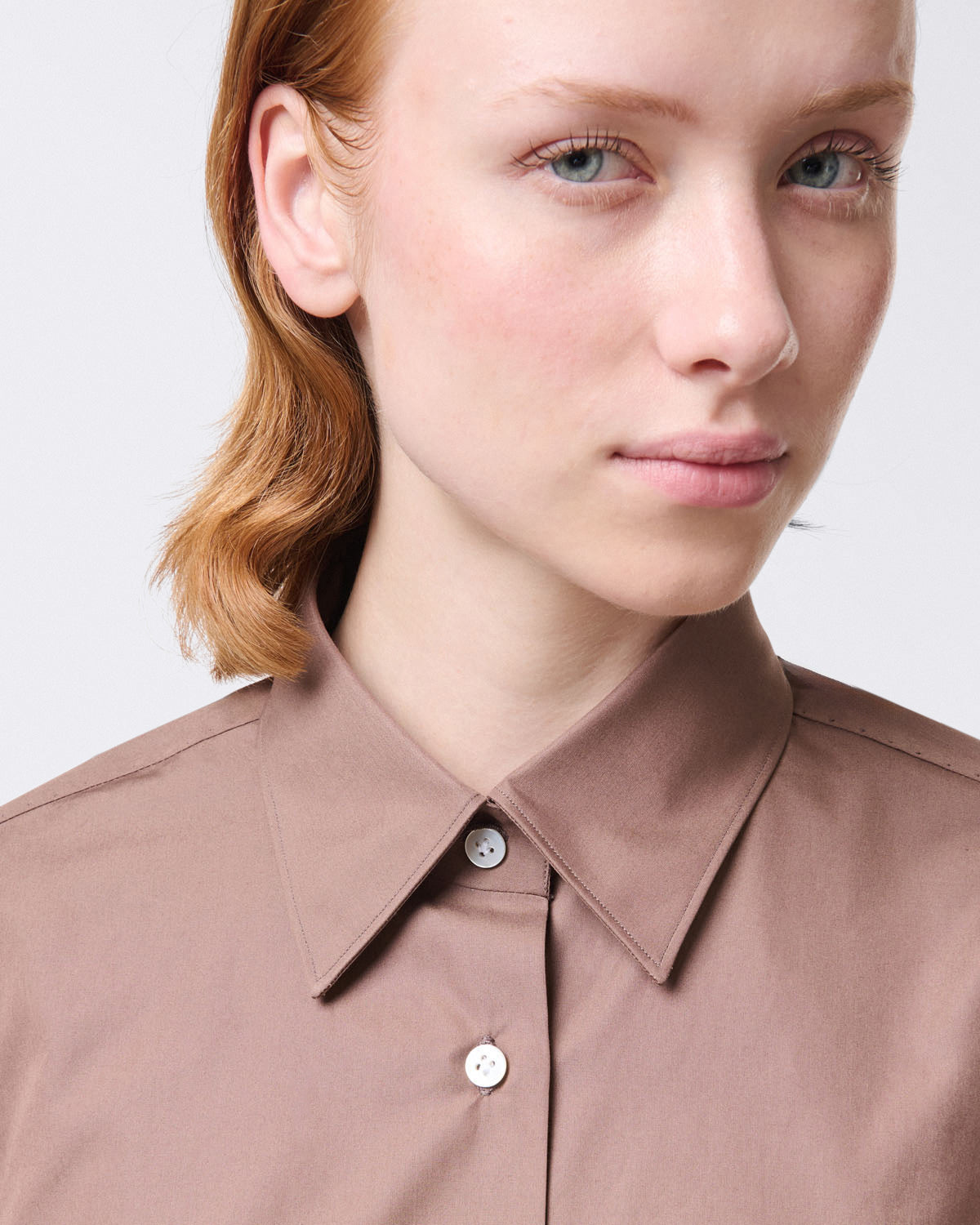 Vanessa women's cotton shirt with puffed cuffs