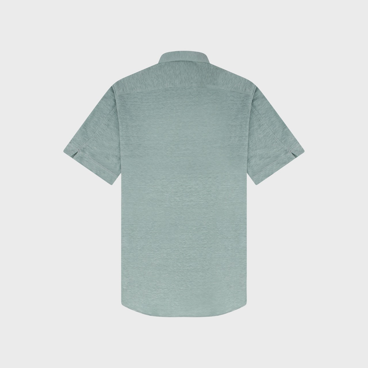 Polo shirt slim fit linen jersey garment dyed Zante collar