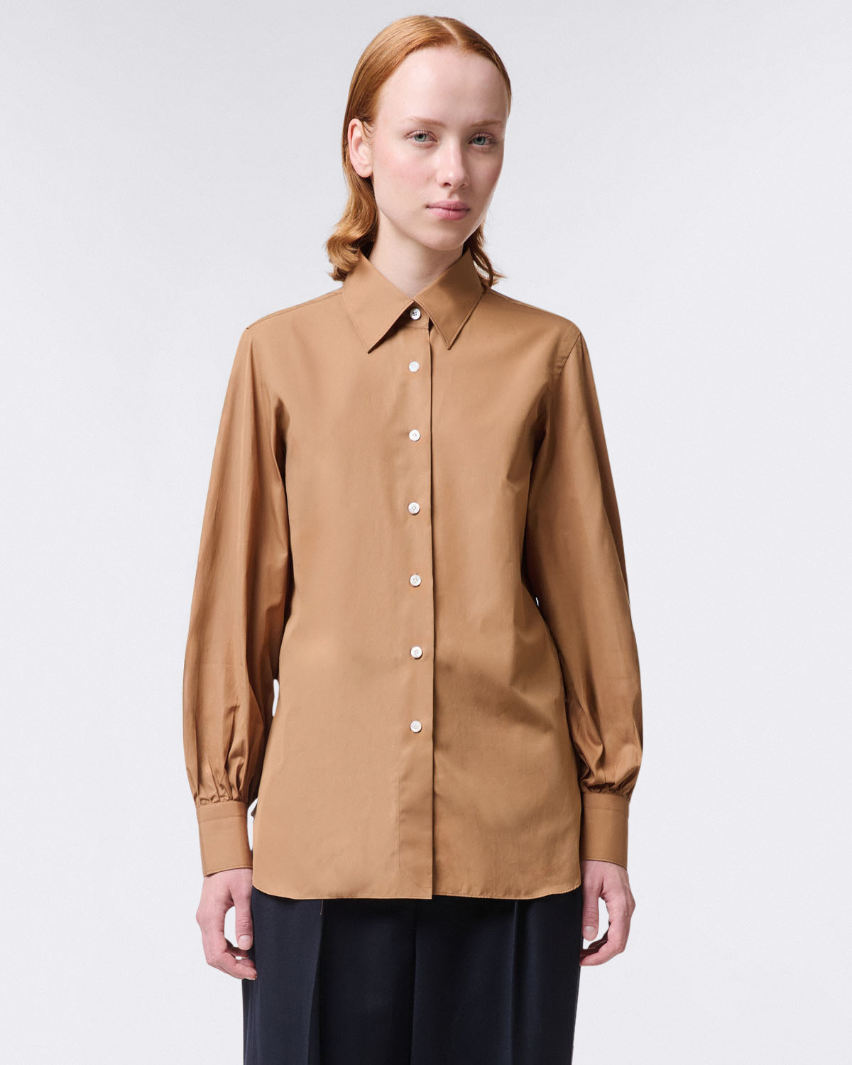 Vanessa women's shirt in 170 double twisted Egyptian Giza 45 cotton finamore