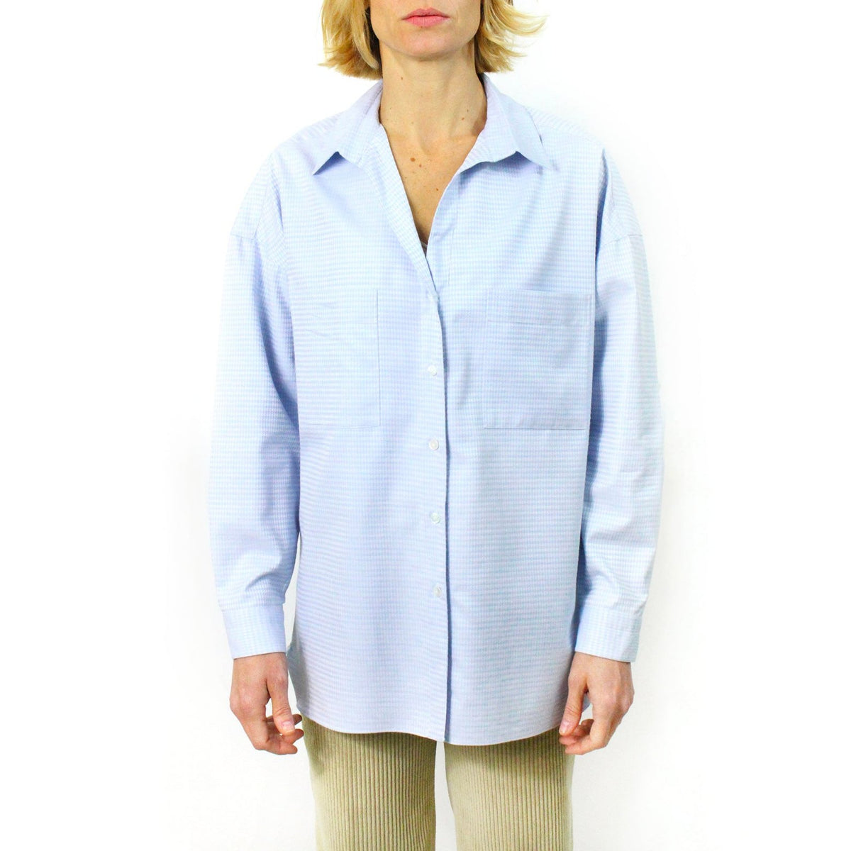 Women's shirt Sonia cotton and silk. Carlo Riva fabric