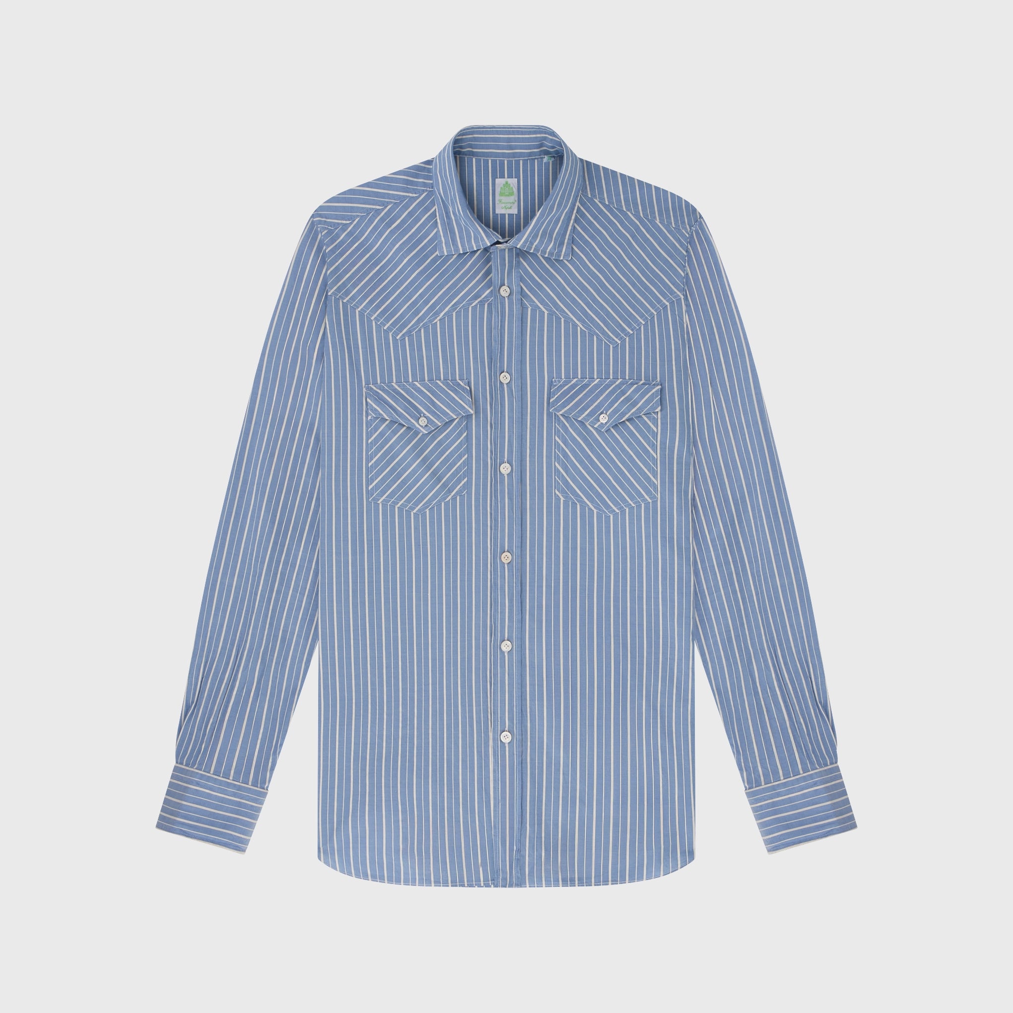 Zurigo sport shirt regular fit cotton exclusive stripe Luigi collar
