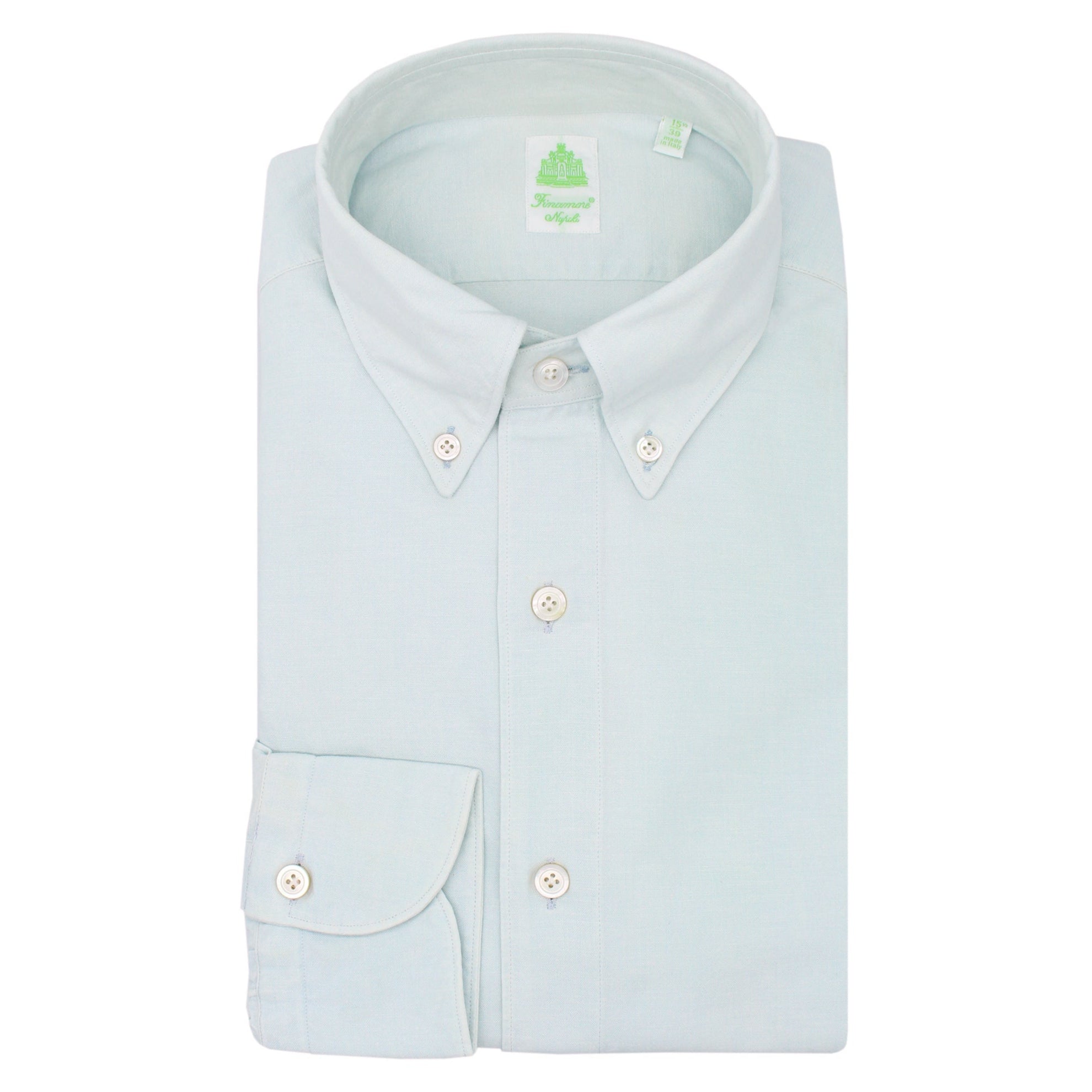 finamore denim shirt regular fit super bleach