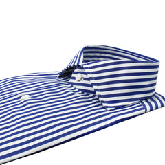 Dress shirt regular 170 a due striped blue and light blue Finamore 1925