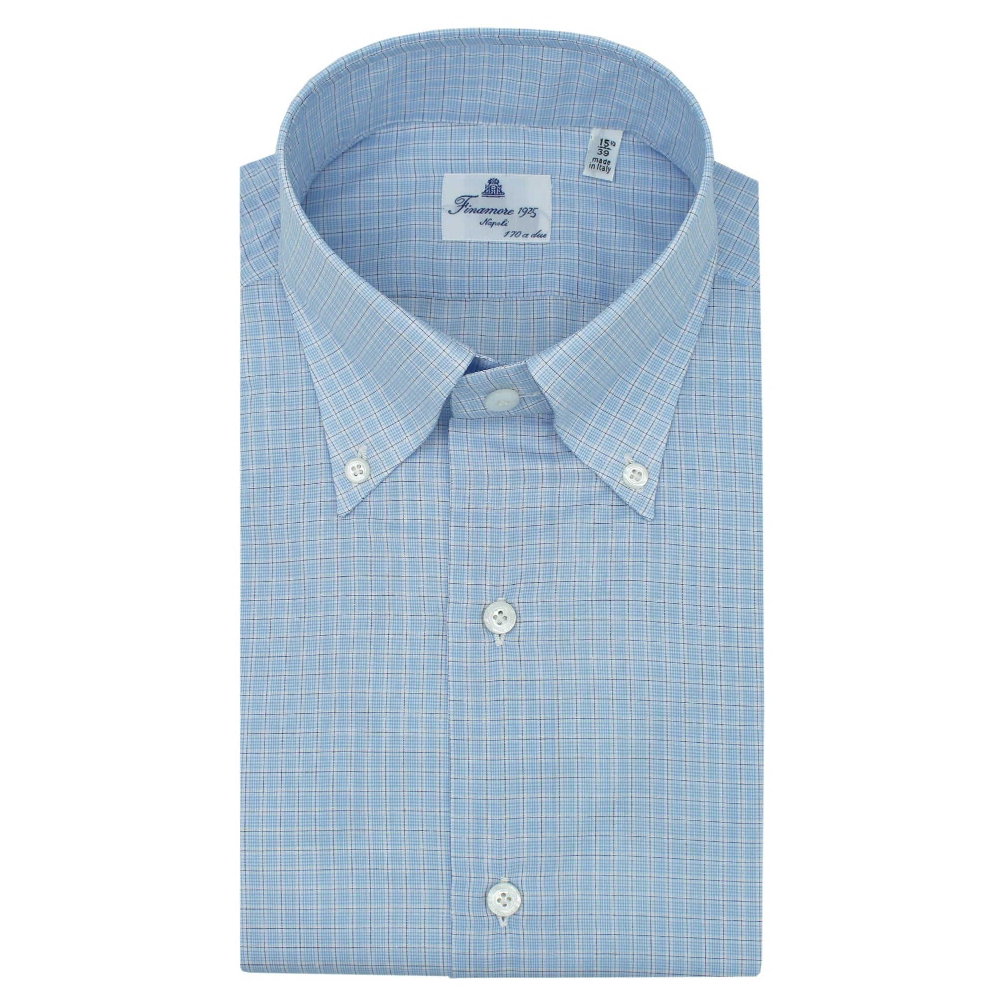 Botton Down Classic Micro Check Shirt 170 a Due