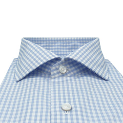 Shirt Napoli 170 a due fit regular light blue checks