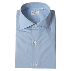 Dress shirt Napoli 170 a due micro check fabric Finamore 1925. Finamore 1925