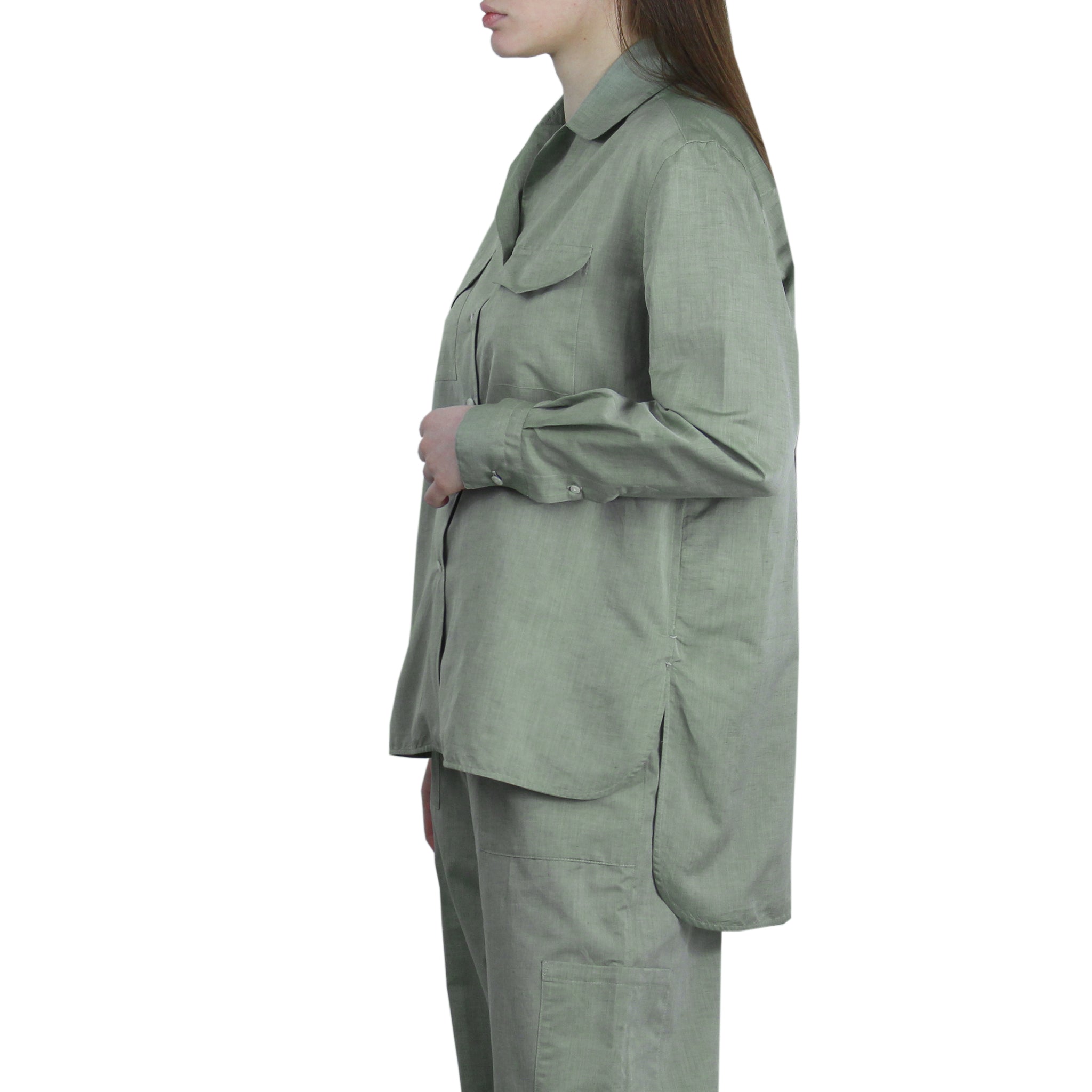 Carlo Riva women's linen and cotton pants and shirt suit