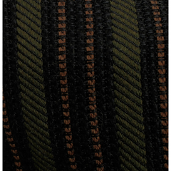 Anversa Regimental unlined tie wool silk grenadine blue or green