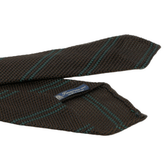 Anversa Regimental unlined tie wool and silk striped different colours