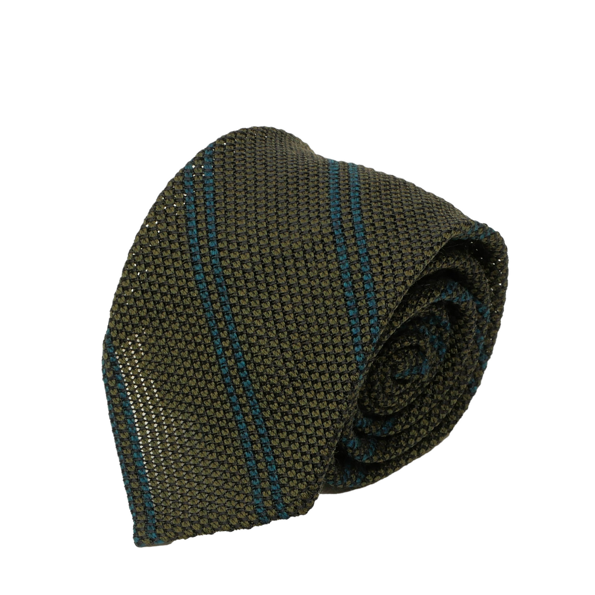 Anversa Regimental unlined tie wool and silk striped different colours