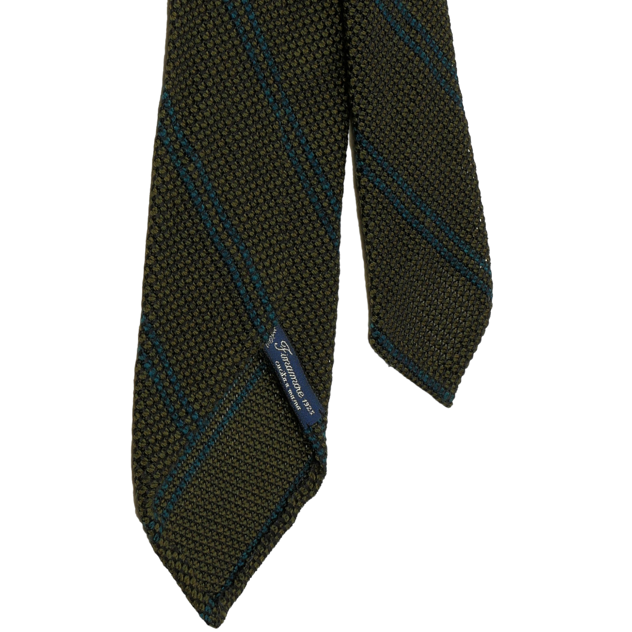 Anversa Regimental unlined tie wool and silk striped different colours