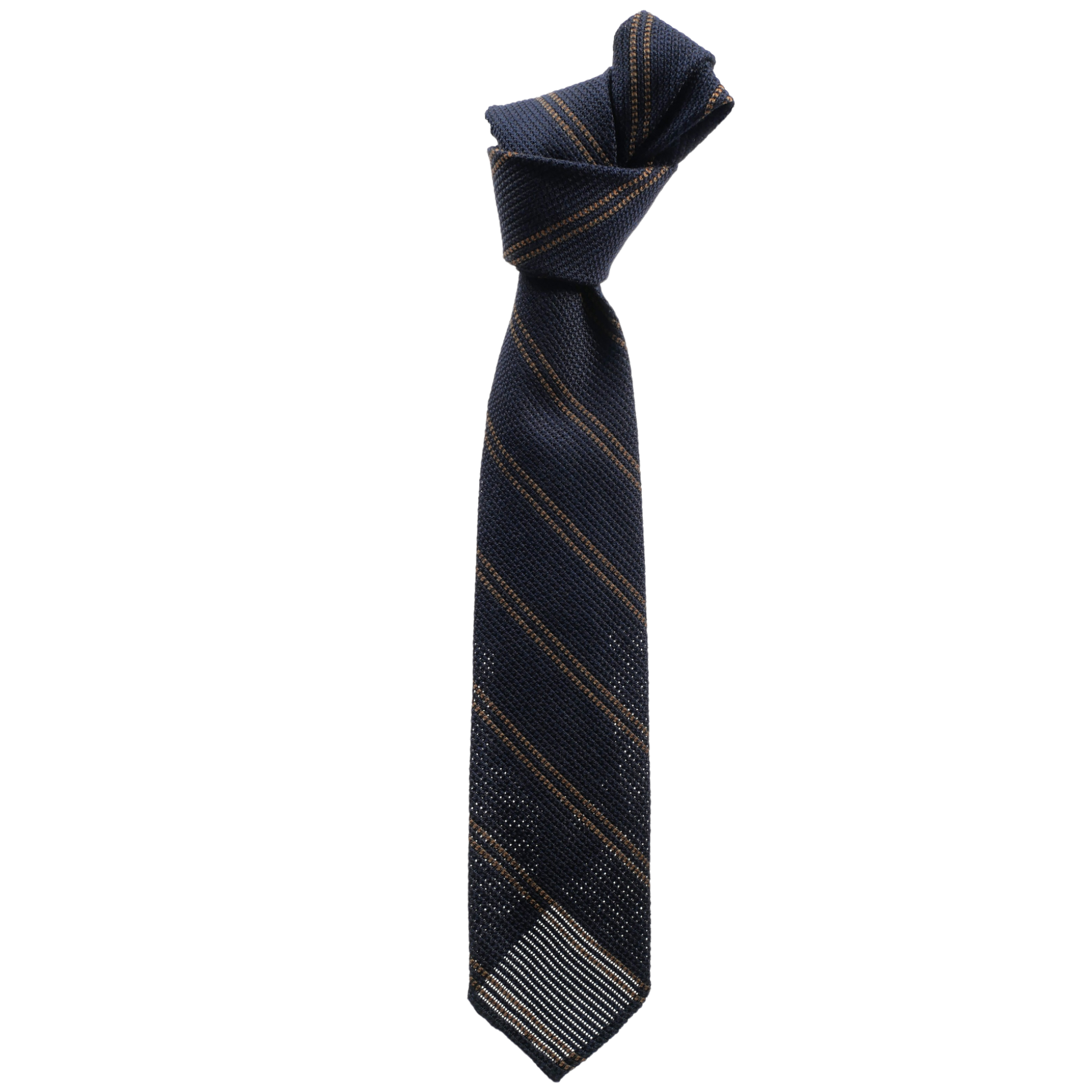 Anversa Regimental unlined tie wool and silk striped different colours