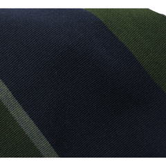Anversa Regimental striped tie in shades of blue in wool and cotton
