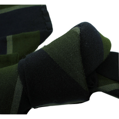 Cravatta Anversa Regimental a righe sui toni del blu in lana e cotone