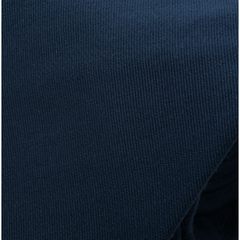 Unlined tie Anversa wool cotton medium blue or braun solid
