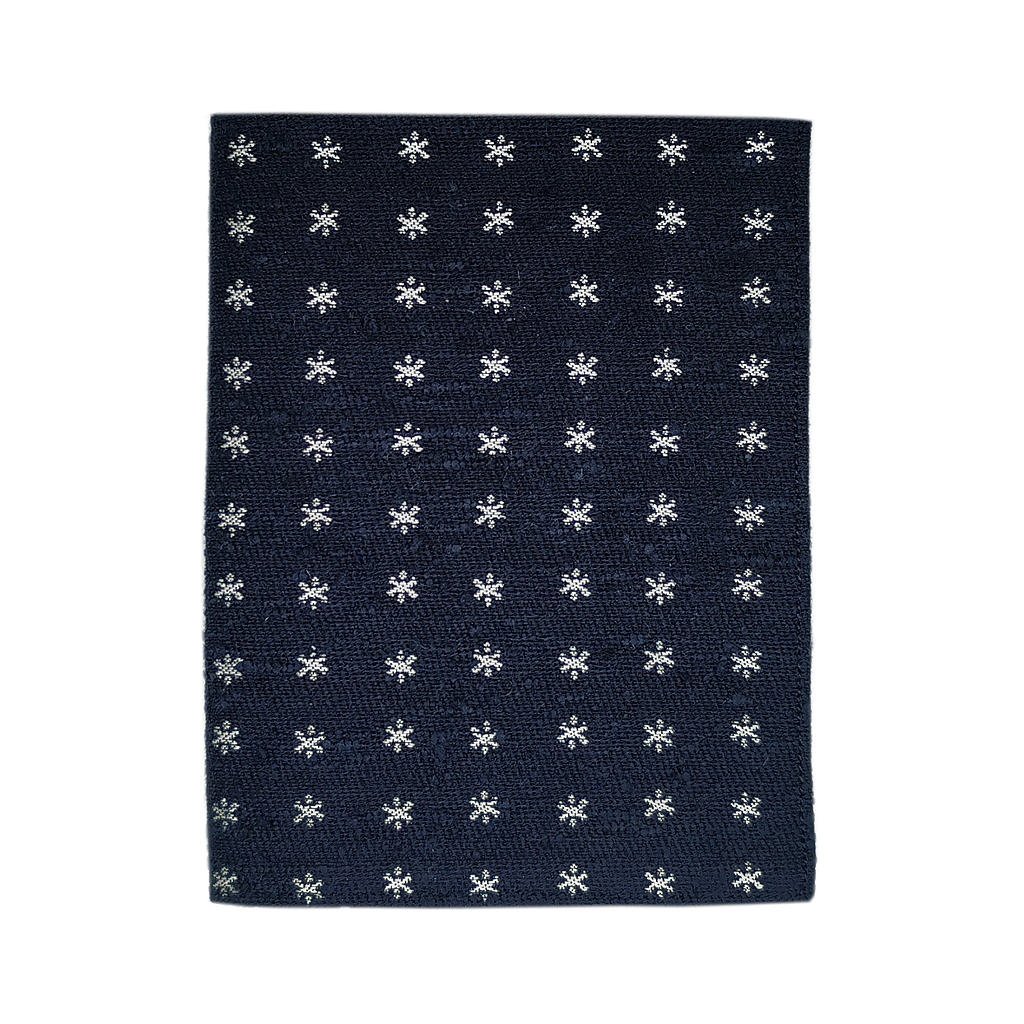 Blue background document holder with white mini decoration. Finamore 1925