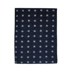 Blue background document holder with white mini decoration. Finamore 1925