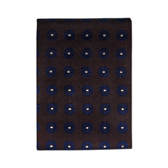 Brown background document holder with blue flower. Finamore 1925