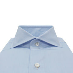 Exclusive classic tailored shirt handmade from Sea Island Celeste cotton