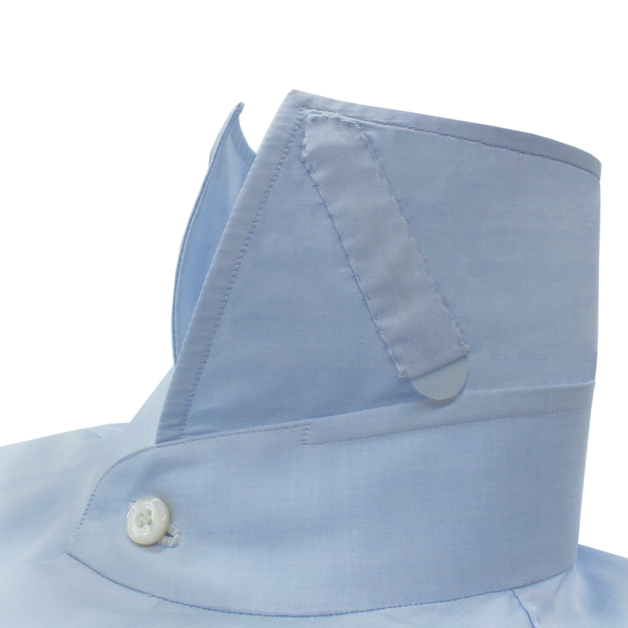 Exclusive classic tailored shirt handmade from Sea Island Celeste cotton
