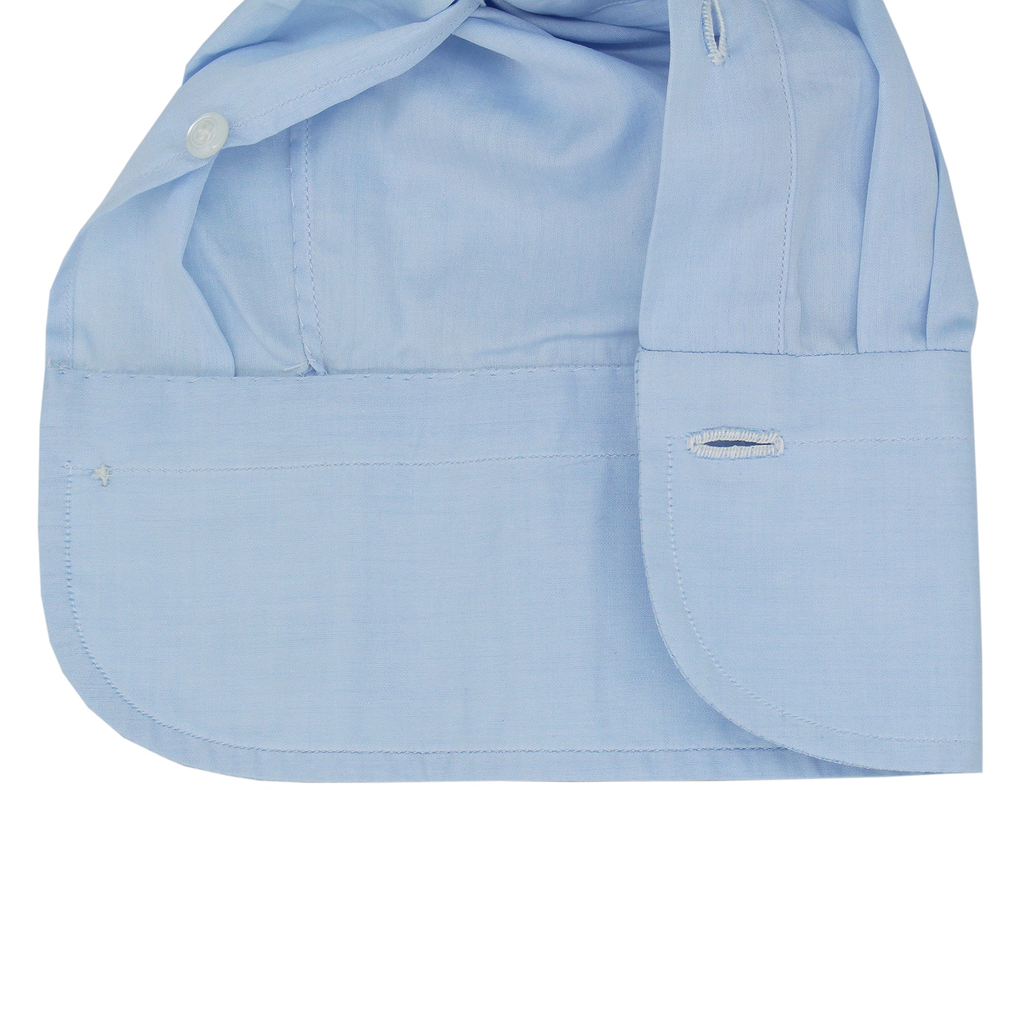 Exclusive classic tailored shirt handmade from Sea Island Celeste cotton