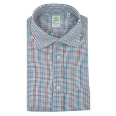 White checked Giglio sport shirt with short sleeves