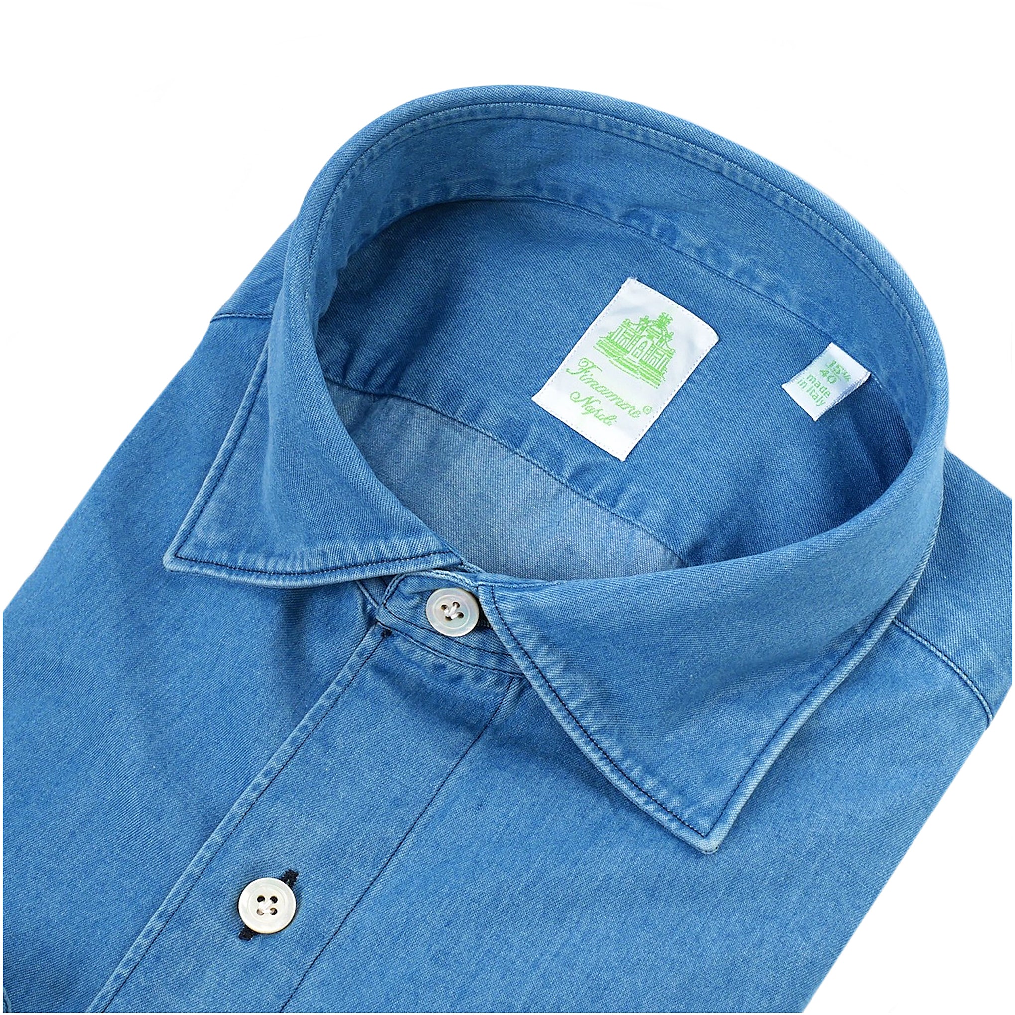 Gaeta Camicia sportiva regular fit Denim chiaro o scuro