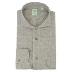 Madison slim fit linen sport shirt with pocket