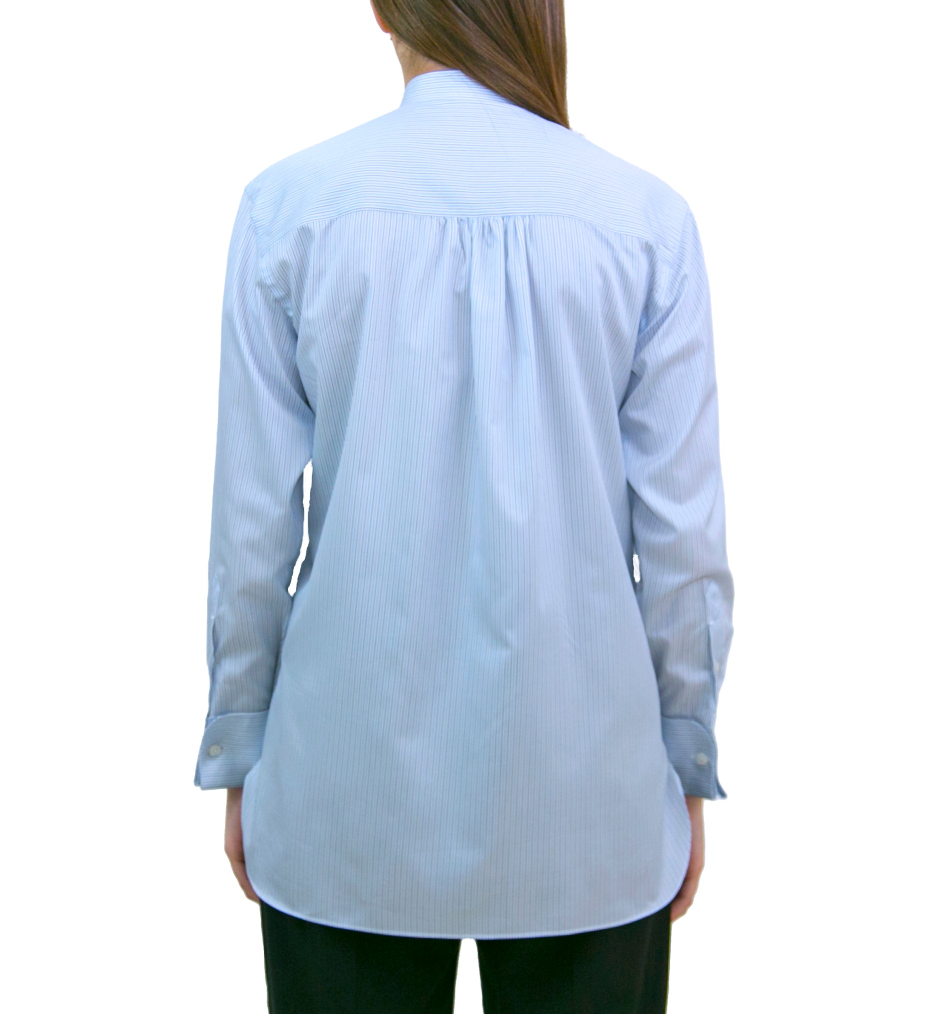 Camicia donna Delia 170 a due fondo rigato bianco