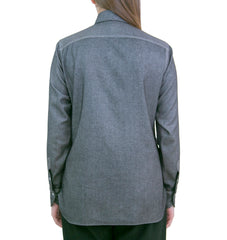 Camicia da donna Ivana in misto cashmere polso tondo